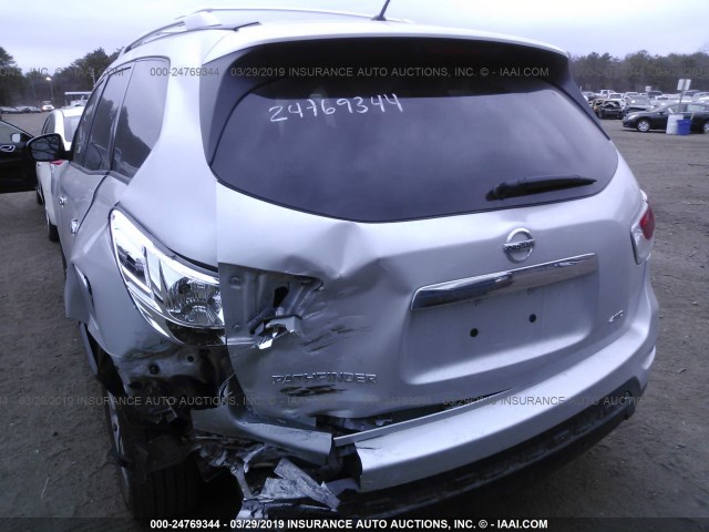5N1AR2MM0FC690578 - 2015 NISSAN PATHFINDER S/SV/SL/PLATINUM SILVER photo 6