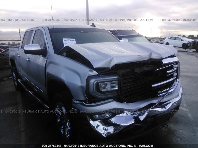 3GTU1NER9JG421716 - 2018 GMC SIERRA C1500 SLT SILVER photo 1