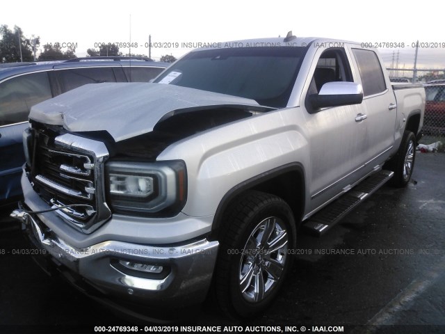 3GTU1NER9JG421716 - 2018 GMC SIERRA C1500 SLT SILVER photo 2