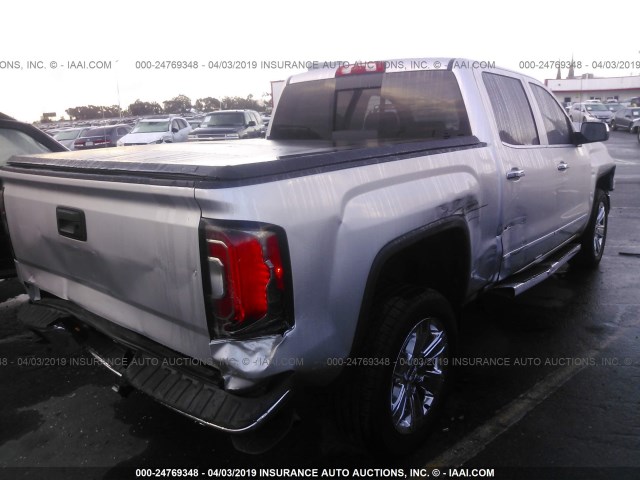 3GTU1NER9JG421716 - 2018 GMC SIERRA C1500 SLT SILVER photo 4