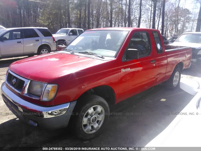1N6DD26S5WC388468 - 1998 NISSAN FRONTIER KING CAB XE/KING CAB SE RED photo 2