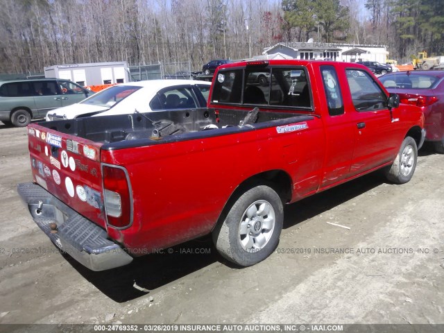1N6DD26S5WC388468 - 1998 NISSAN FRONTIER KING CAB XE/KING CAB SE RED photo 4