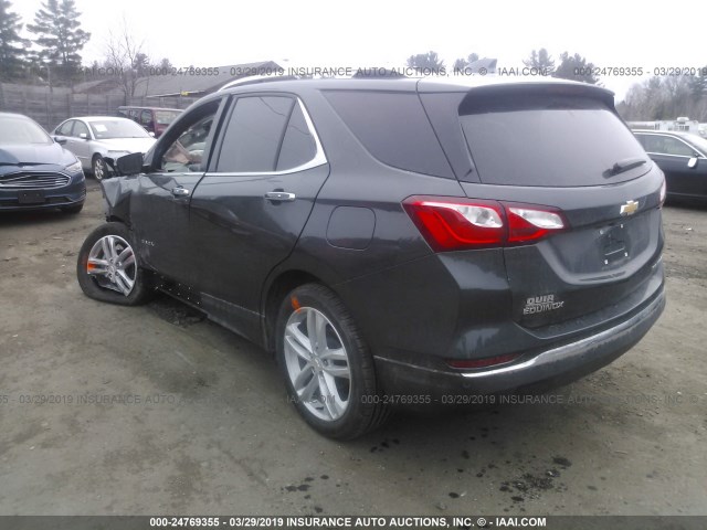 2GNAXXEVXK6182742 - 2019 CHEVROLET EQUINOX PREMIER BLACK photo 3