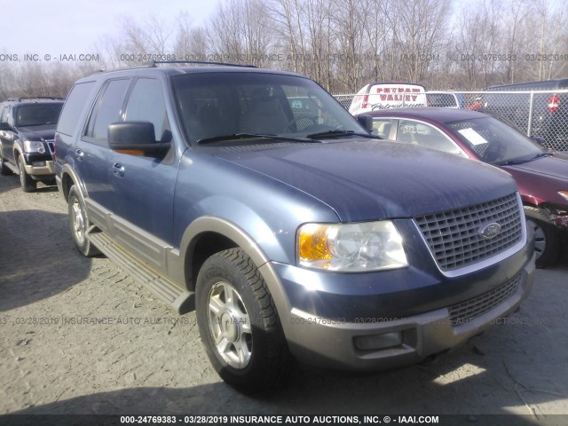 1FMFU18L23LC44251 - 2003 FORD EXPEDITION EDDIE BAUER BLUE photo 1