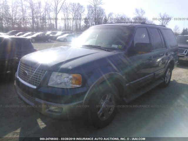 1FMFU18L23LC44251 - 2003 FORD EXPEDITION EDDIE BAUER BLUE photo 2