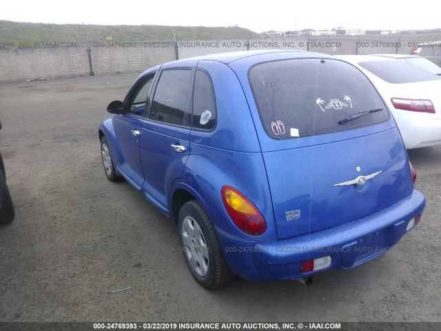 3C4FY58B25T535959 - 2005 CHRYSLER PT CRUISER TOURING BLUE photo 3