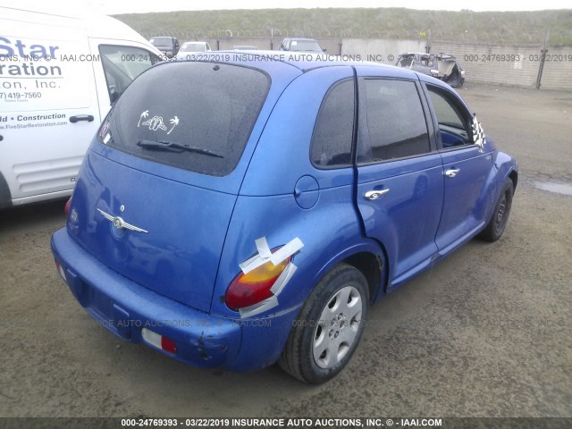 3C4FY58B25T535959 - 2005 CHRYSLER PT CRUISER TOURING BLUE photo 4