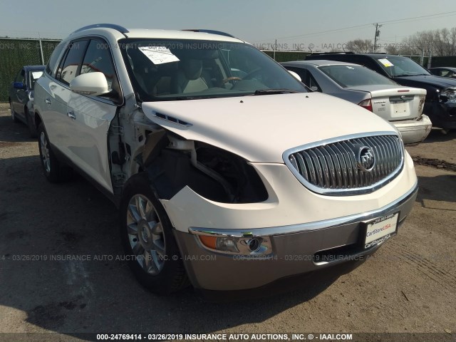 5GAKRCED7BJ412197 - 2011 BUICK ENCLAVE CXL WHITE photo 1