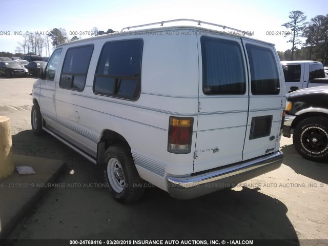 1FDEE14Y5PHA16697 - 1993 FORD ECONOLINE E150 VAN WHITE photo 3