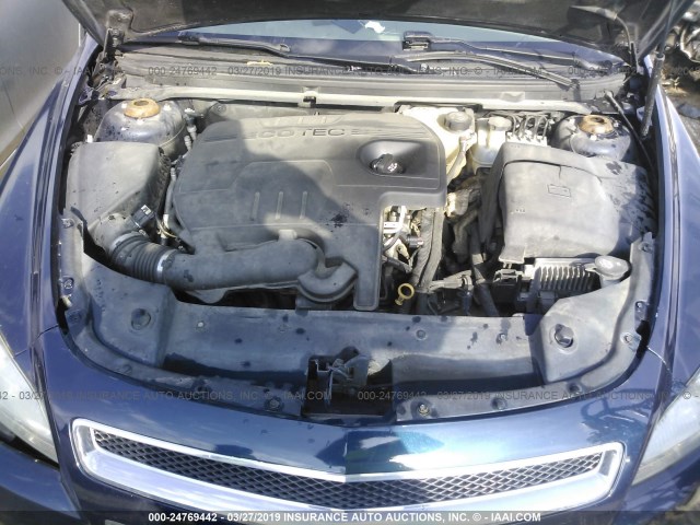 1G1ZA5EU5BF349113 - 2011 CHEVROLET MALIBU LS Navy photo 10