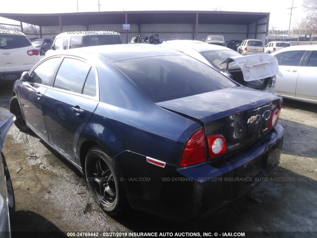 1G1ZA5EU5BF349113 - 2011 CHEVROLET MALIBU LS Navy photo 3