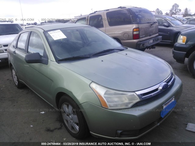 1FAHP34N88W163595 - 2008 FORD FOCUS S/SE GREEN photo 1