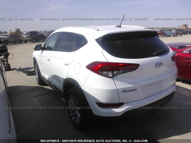 KM8J3CA4XGU180147 - 2016 HYUNDAI TUCSON LIMITED/SPORT AND ECO/SE WHITE photo 3