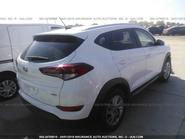 KM8J3CA4XGU180147 - 2016 HYUNDAI TUCSON LIMITED/SPORT AND ECO/SE WHITE photo 4