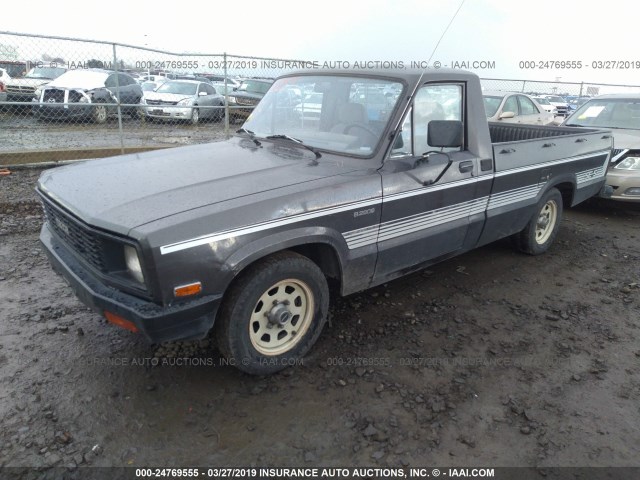 JM2UC2218E0819027 - 1984 MAZDA B2000 LONG BED GRAY photo 2