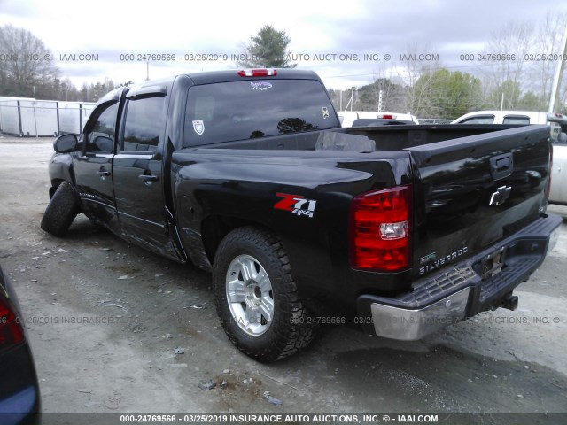 1GCPKTE79CF117545 - 2012 CHEVROLET SILVERADO K1500 LTZ BLACK photo 3