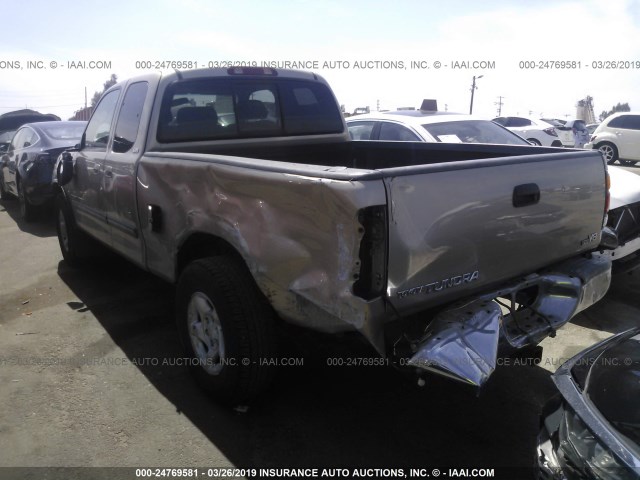 5TBRT34124S449534 - 2004 TOYOTA TUNDRA ACCESS CAB SR5 GOLD photo 3