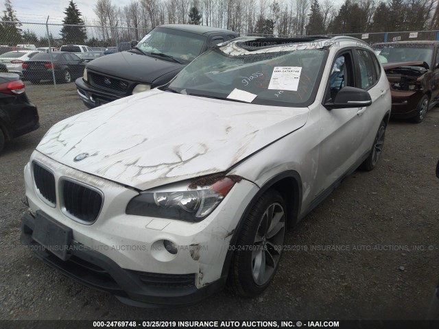 WBAVL1C55FVY26488 - 2015 BMW X1 XDRIVE28I WHITE photo 2