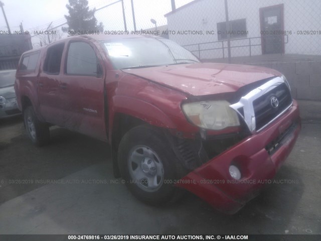 5TEJU62N68Z516623 - 2008 TOYOTA TACOMA DOUBLE CAB PRERUNNER RED photo 1