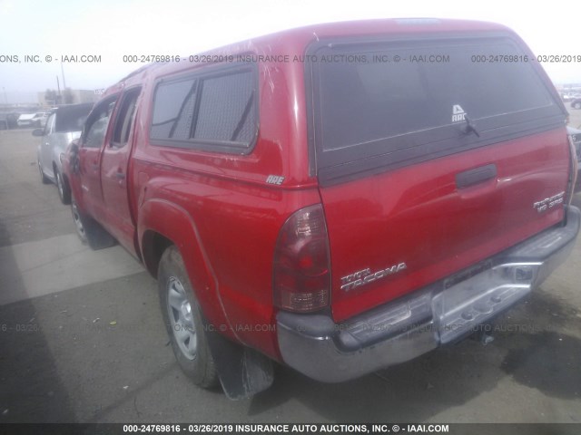 5TEJU62N68Z516623 - 2008 TOYOTA TACOMA DOUBLE CAB PRERUNNER RED photo 3