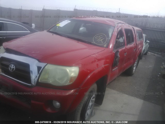 5TEJU62N68Z516623 - 2008 TOYOTA TACOMA DOUBLE CAB PRERUNNER RED photo 6