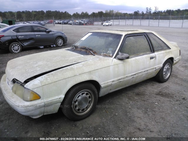 1FACP41M8PF171528 - 1993 FORD MUSTANG LX WHITE photo 2