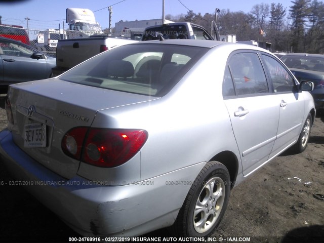 1NXBR32E06Z576337 - 2006 TOYOTA COROLLA CE/LE/S SILVER photo 4