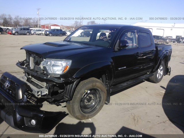 3TMLU4EN7FM166194 - 2015 TOYOTA TACOMA DOUBLE CAB/TRD PRO BLACK photo 2