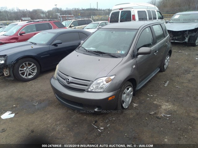 JTKKT624440065659 - 2004 TOYOTA SCION XA GRAY photo 2