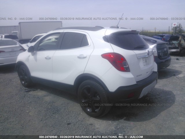 KL4CJBSB0GB565362 - 2016 BUICK ENCORE CONVENIENCE WHITE photo 3