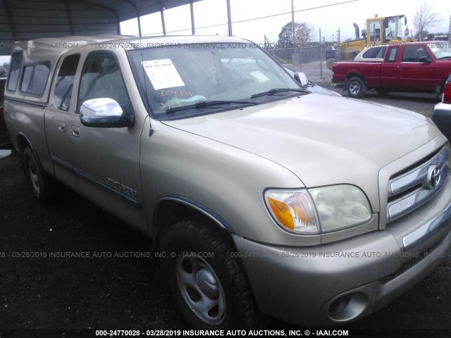 5TBRU34115S448339 - 2005 TOYOTA TUNDRA ACCESS CAB SR5 BEIGE photo 1