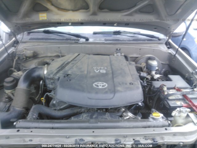 5TBRU34115S448339 - 2005 TOYOTA TUNDRA ACCESS CAB SR5 BEIGE photo 10