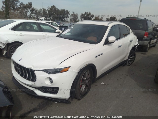 ZN661YUA9JX291906 - 2018 MASERATI LEVANTE S WHITE photo 2