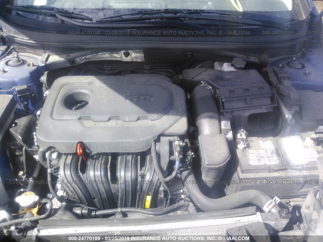 5NPE24AF2HH515834 - 2017 HYUNDAI SONATA SE BLUE photo 10
