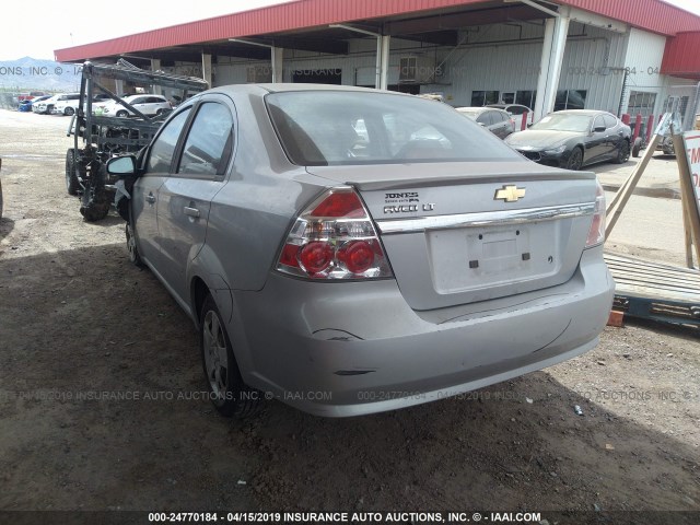 KL1TD5DE3AB045158 - 2010 CHEVROLET AVEO LS/LT Gümüş foto 3