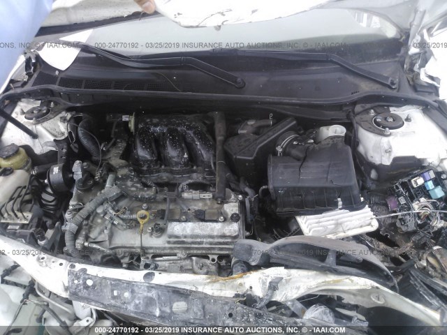 4T1BK3EK1AU605424 - 2010 TOYOTA CAMRY SE/LE/XLE WHITE photo 10