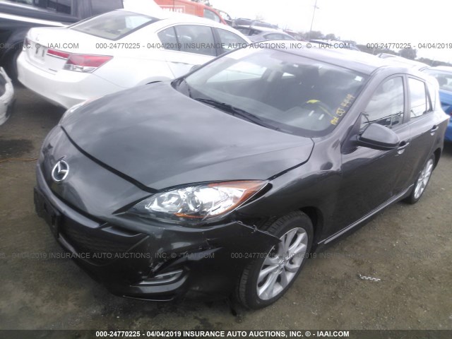 JM1BL1H68A1265081 - 2010 MAZDA 3 S GRAY photo 2