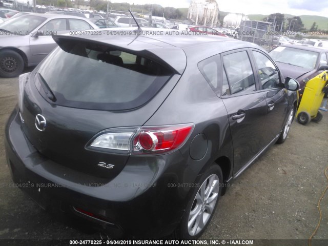 JM1BL1H68A1265081 - 2010 MAZDA 3 S GRAY photo 4