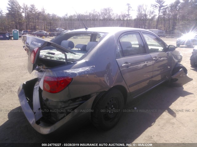 2T1BR32E18C920861 - 2008 TOYOTA COROLLA CE/LE/S GRAY photo 4