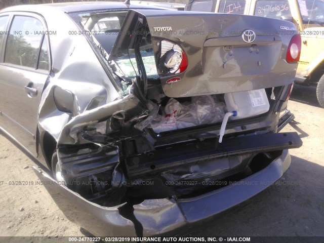 2T1BR32E18C920861 - 2008 TOYOTA COROLLA CE/LE/S GRAY photo 6