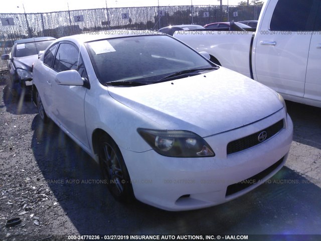 JTKDE177270165708 - 2007 TOYOTA SCION TC WHITE photo 1