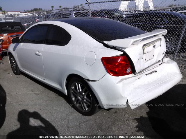 JTKDE177270165708 - 2007 TOYOTA SCION TC WHITE photo 3