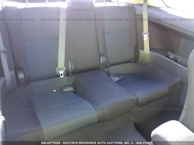 JTKDE177270165708 - 2007 TOYOTA SCION TC WHITE photo 8