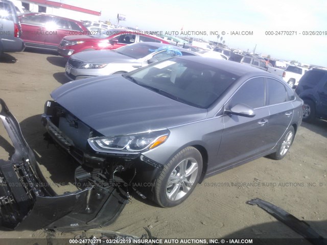 5NPE34AF2JH645681 - 2018 HYUNDAI SONATA SPORT/LIMITED GRAY photo 2