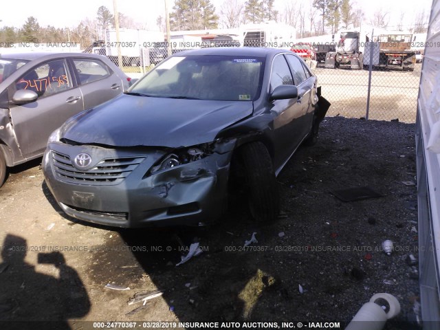 4T1BE46K07U550873 - 2007 TOYOTA CAMRY NEW GENERAT CE/LE/XLE/SE GREEN photo 2