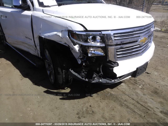 1GNSKCKC7FR124354 - 2015 CHEVROLET TAHOE K1500 LTZ WHITE photo 6