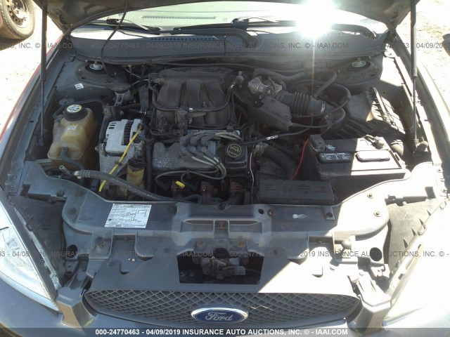 1FAFP56275A210887 - 2005 FORD TAURUS SEL GRAY photo 10