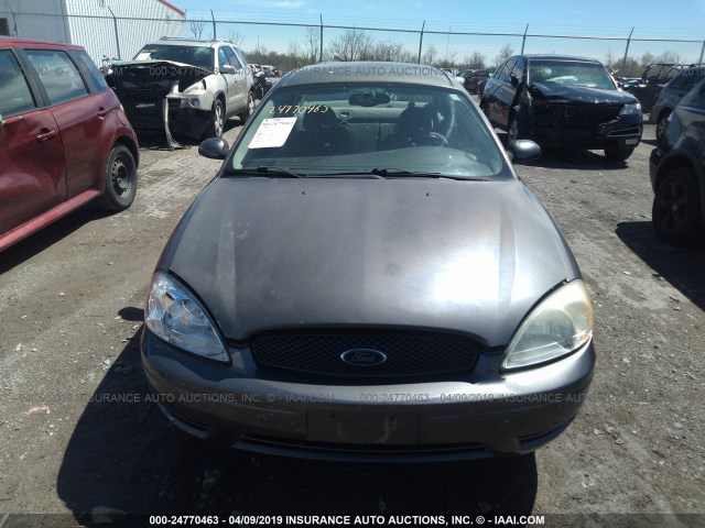 1FAFP56275A210887 - 2005 FORD TAURUS SEL GRAY photo 6