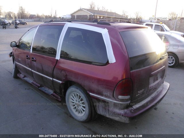 1C4GP64L0VB292178 - 1997 CHRYSLER TOWN & COUNTRY LXI RED photo 3