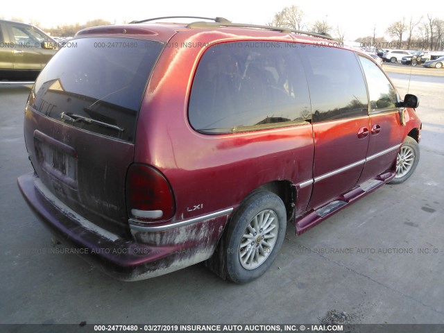 1C4GP64L0VB292178 - 1997 CHRYSLER TOWN & COUNTRY LXI RED photo 4